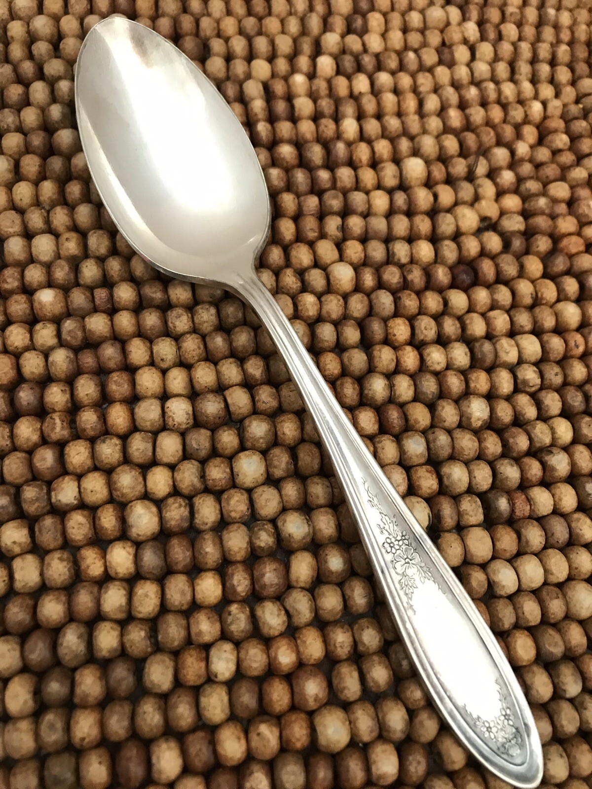 1921 ARDSLEY Oneida Par Silverplate Floral Leaves Pointed Tip TEASPOON 6"