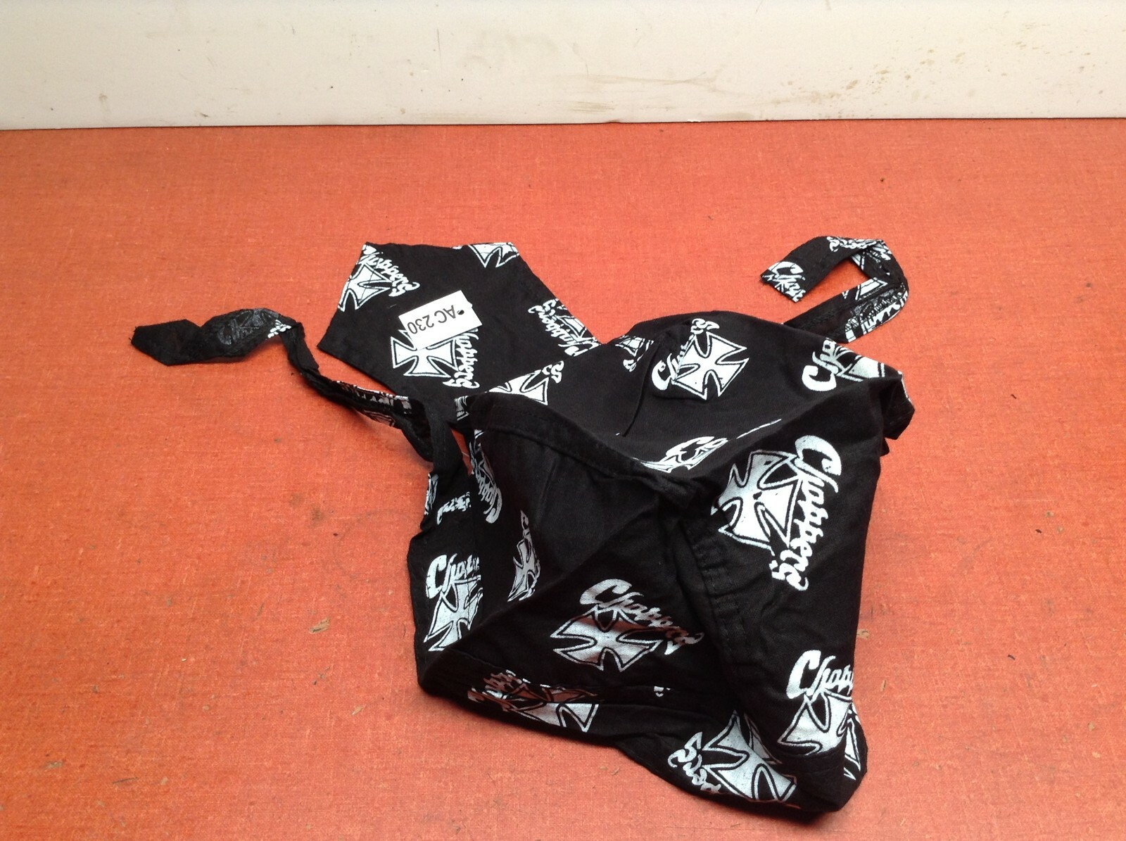 CHOPPERS CROSS Black Do Rag Doo Rag Skull Cap Head Wrap