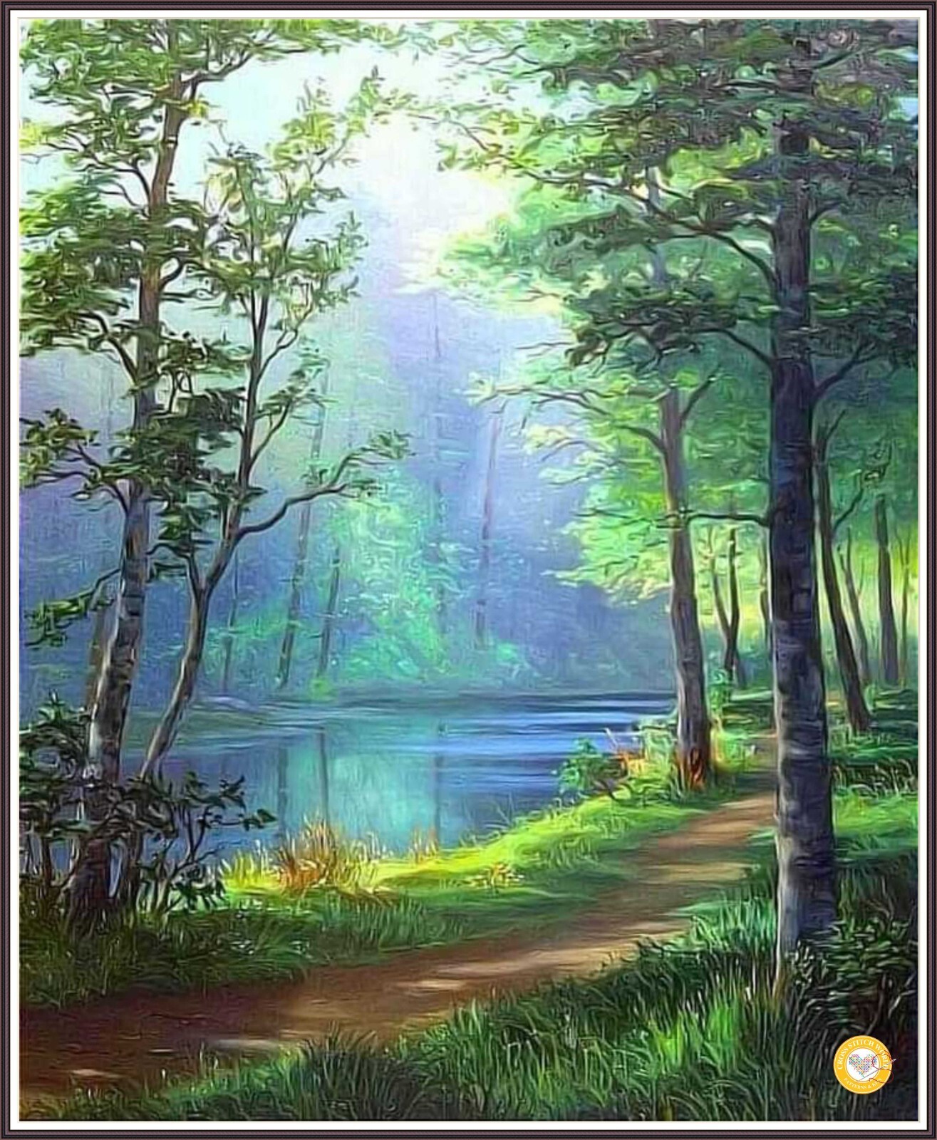 Pine Valley creek 1299 Chart Counted Cross Stitch Pattern Needlework