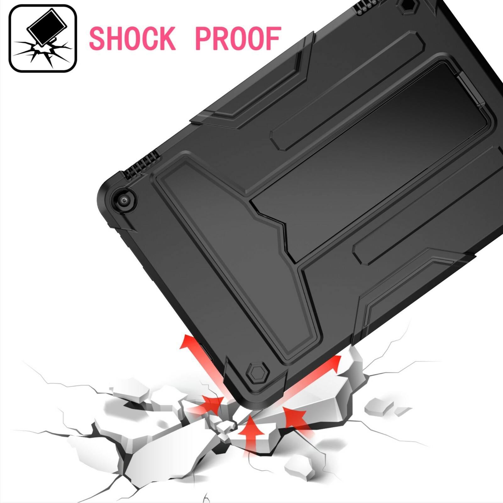 Kickstand Case For Amazon Fire HD 10 13th Generation 2023 Cover/ Glass Protector