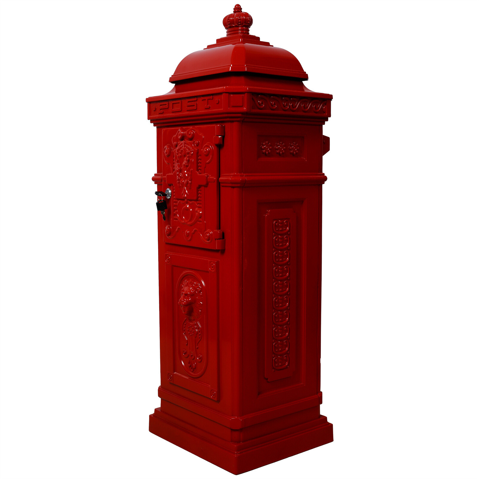 Large Locking Mailbox Aluminum Mail Box Postal Box Security Heavy Duty