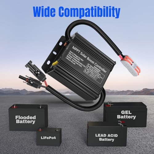 400W Boost MPPT Solar Charge Controller LCD Solar Panel Regulator LCD-400W