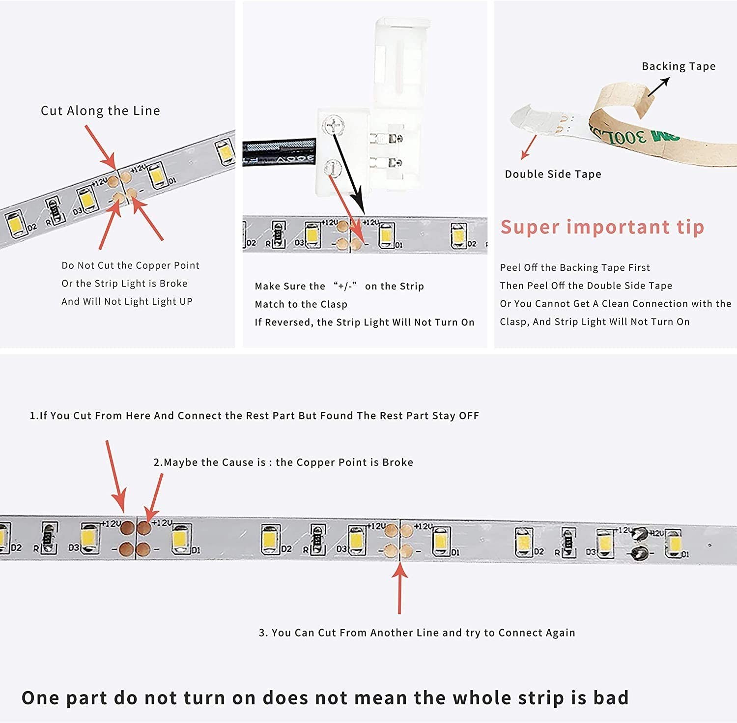 Sensky 19.7FT/6M Cabinet Lighting Kit Flexible LED Sensor, Cool White