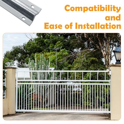 V Track Heavy Duty Galvanized Gate V Track for Sliding Rolling Chain Rack 6FT