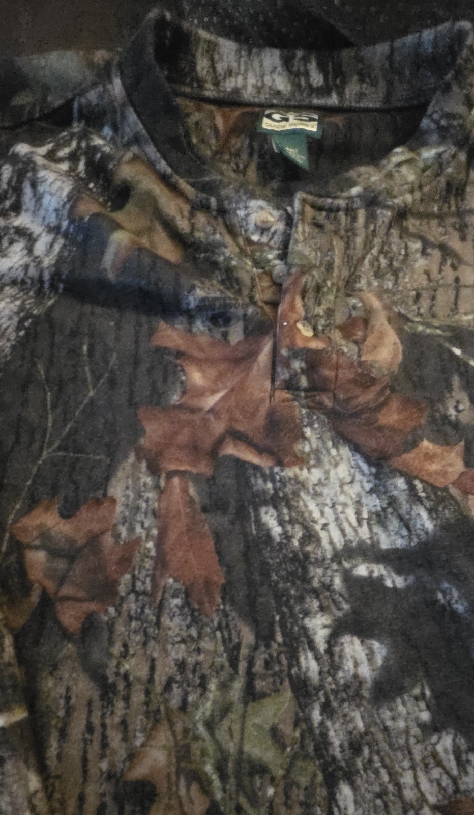 Gander Mountain Guide Series Fleece Quarter Button Camo Hunting Outdoors