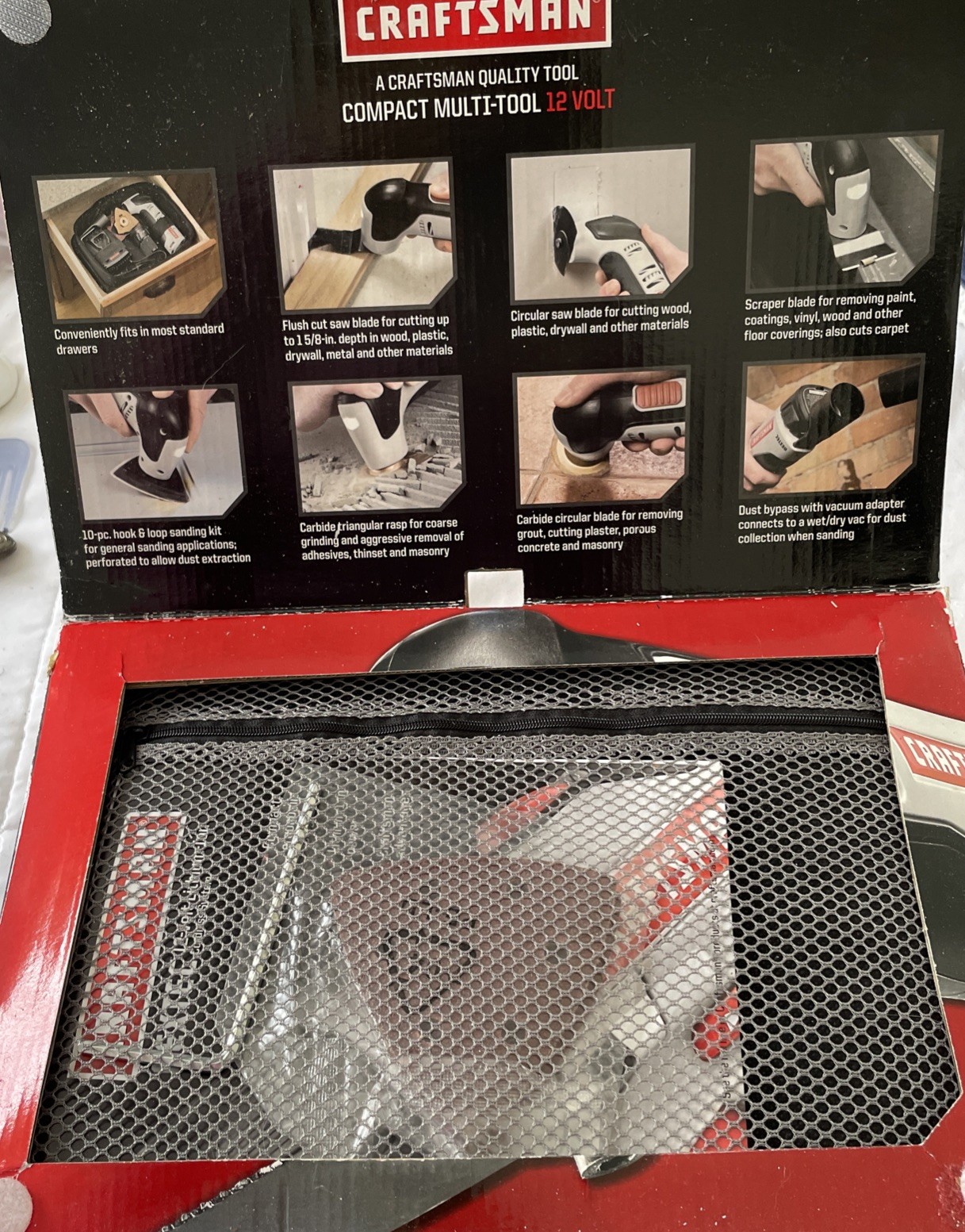 CRAFTSMAN NEXTEC Compact Multi-Tool 12V Kit w/ Extra Accessories