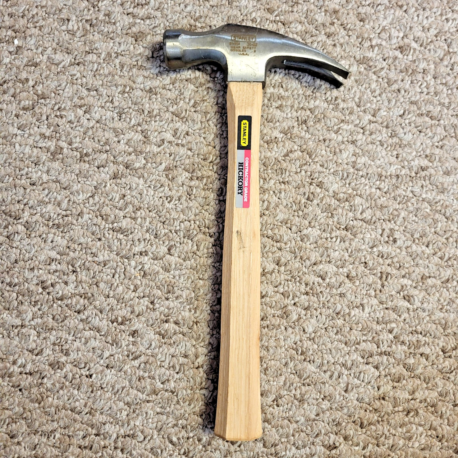 VINTAGE STANLEY 51-354 Contractor Grade 20 OZ Curved Claw Nail Hammer NOS