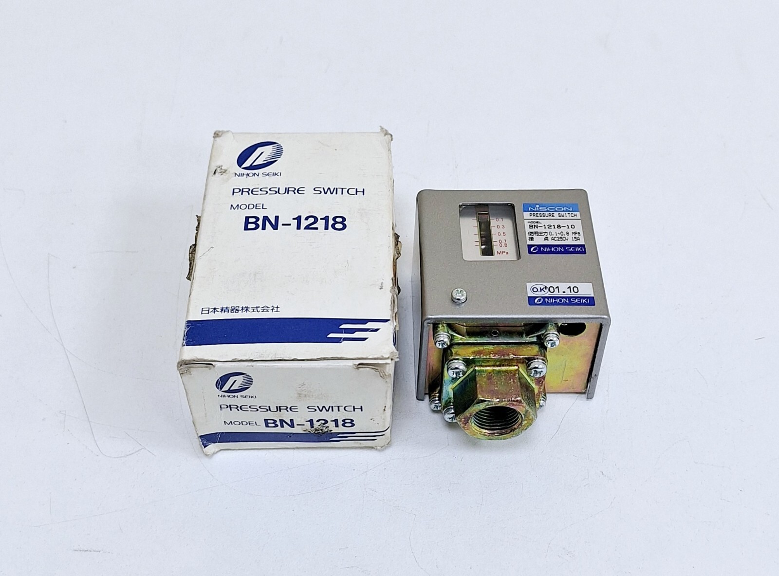 Nihon Seiki BN-1218-10 Niscon Pressure Switch