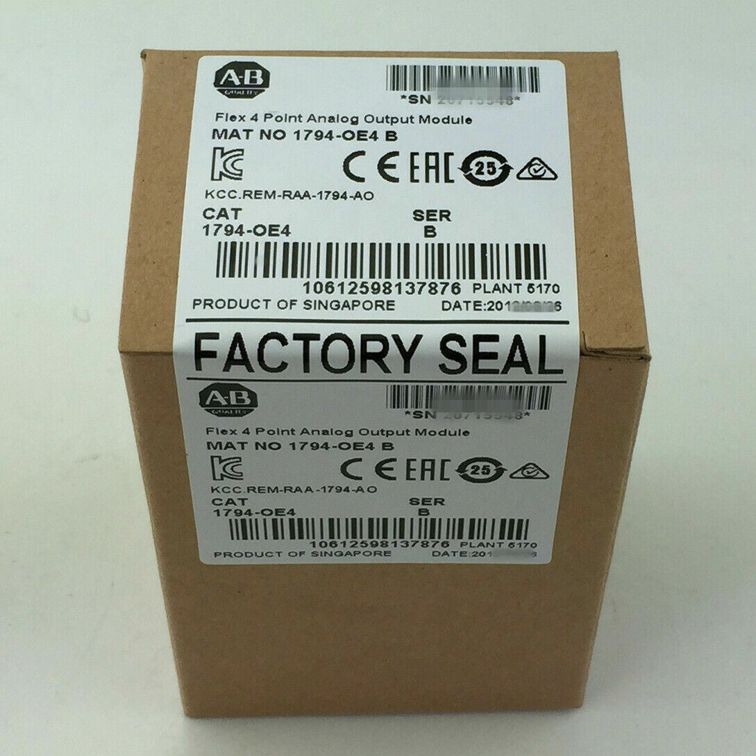 New Factory Sealed AB 1794-OE4 /B Flex 4 Point Analog Output Module