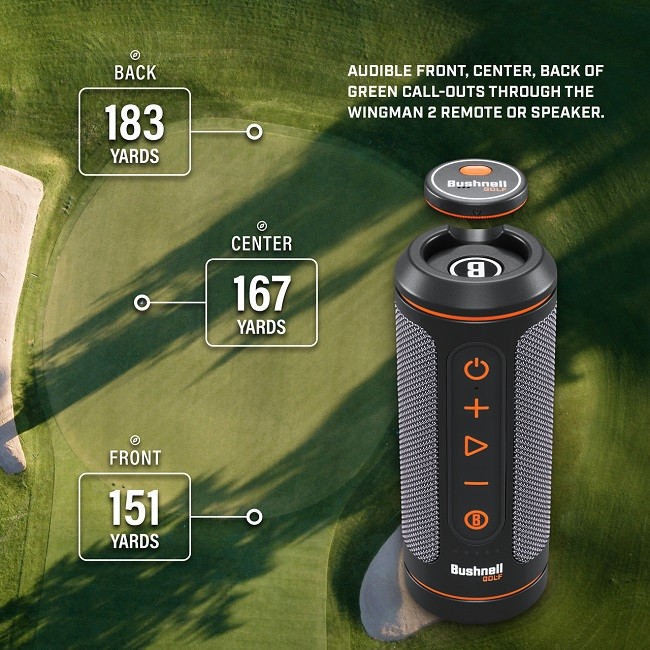 New Bushnell Golf Wingman 2 GPS SpeakerÊGrey/Black