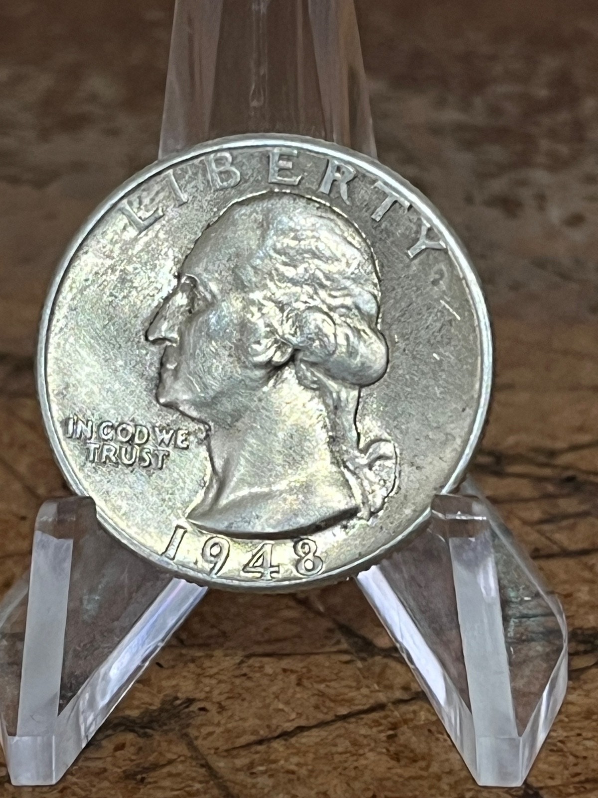 1948 Washington Quarter 25c Silver High Grade A/U   # RPD77
