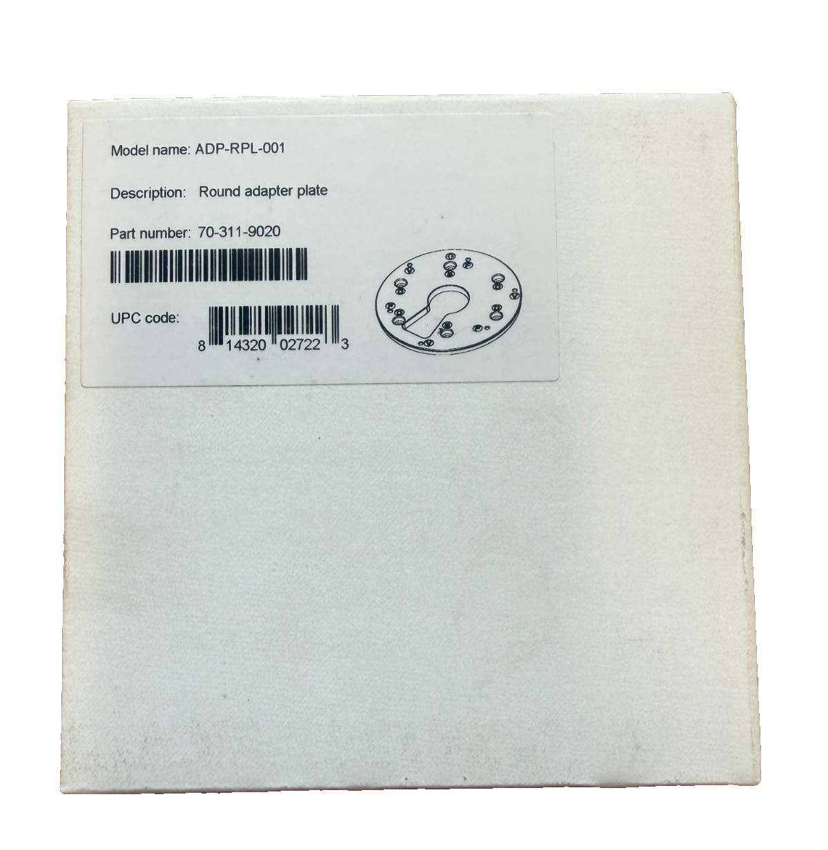 Verint adp-rpl-001 Adapter Plate