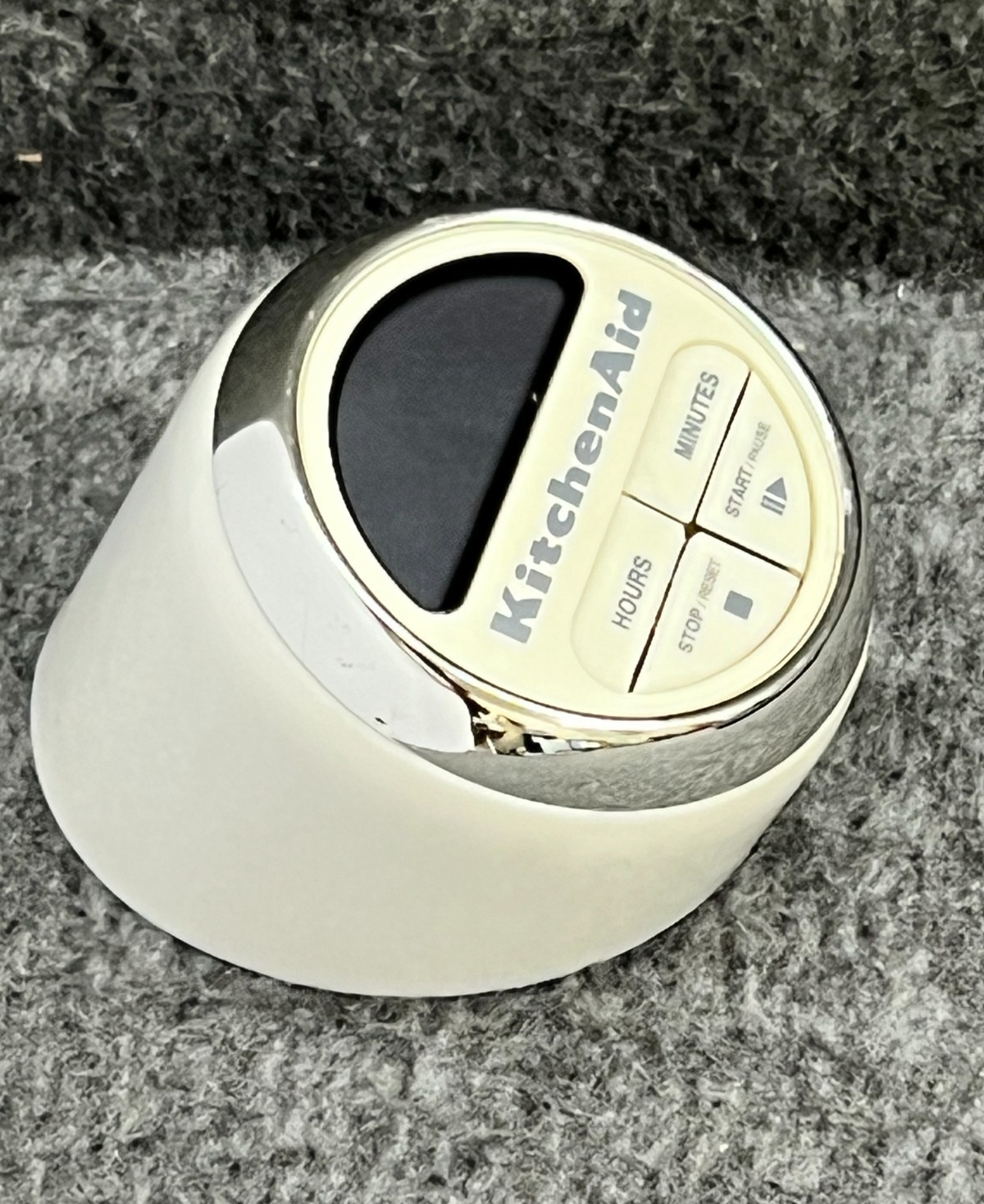 KitchenAid Digital Kitchen Timer Cream White Chrome Countertop Tested Works