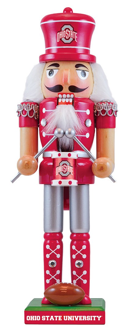 OHIO STATE BUCKEYES  NUTCRACKER HOLIDAYS CHRISTMAS NFL CAR OFFICE HOME NEW