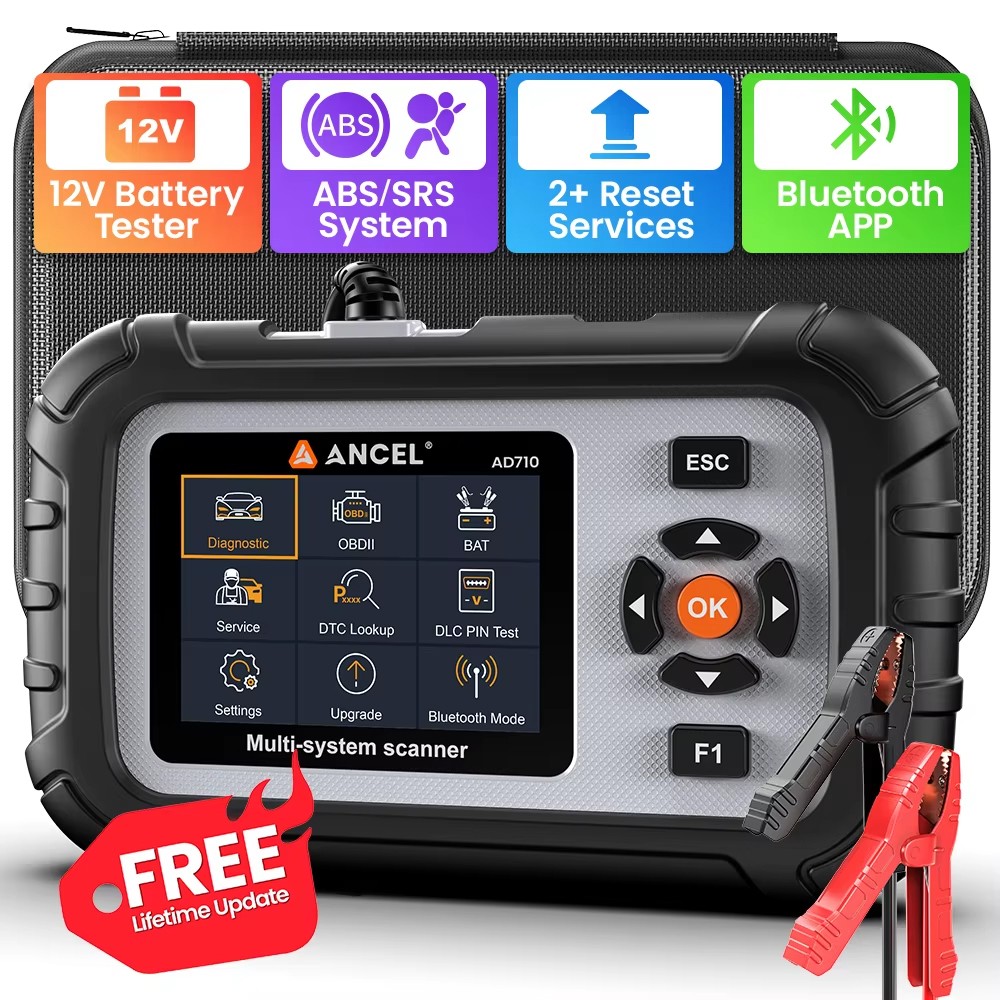 ANCEL Scan Tool ABS Bleeding SRS Engine OBD2 Code Reader Car Diagnostic Scanner