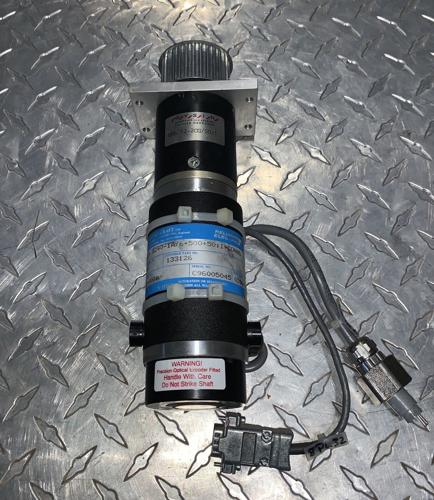 DEK 265 LT / GSX 133126 Print Carriage Motor DEK S240-1A/6+500+50:1+CONNS