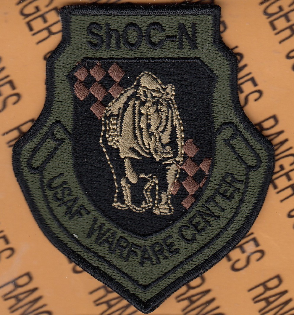 USAF Air Force Shadow Operations Center Nellis ShOC-N OCP No HOOK ~3.5" patch