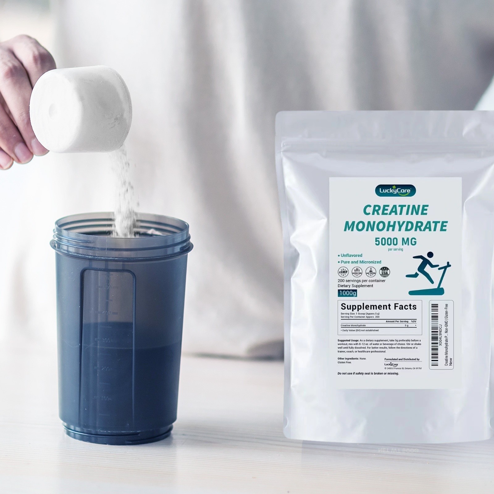 2.2lbs Pure Creatine Monohydrate Powder, Micronized Creatine Powder, Unflavored