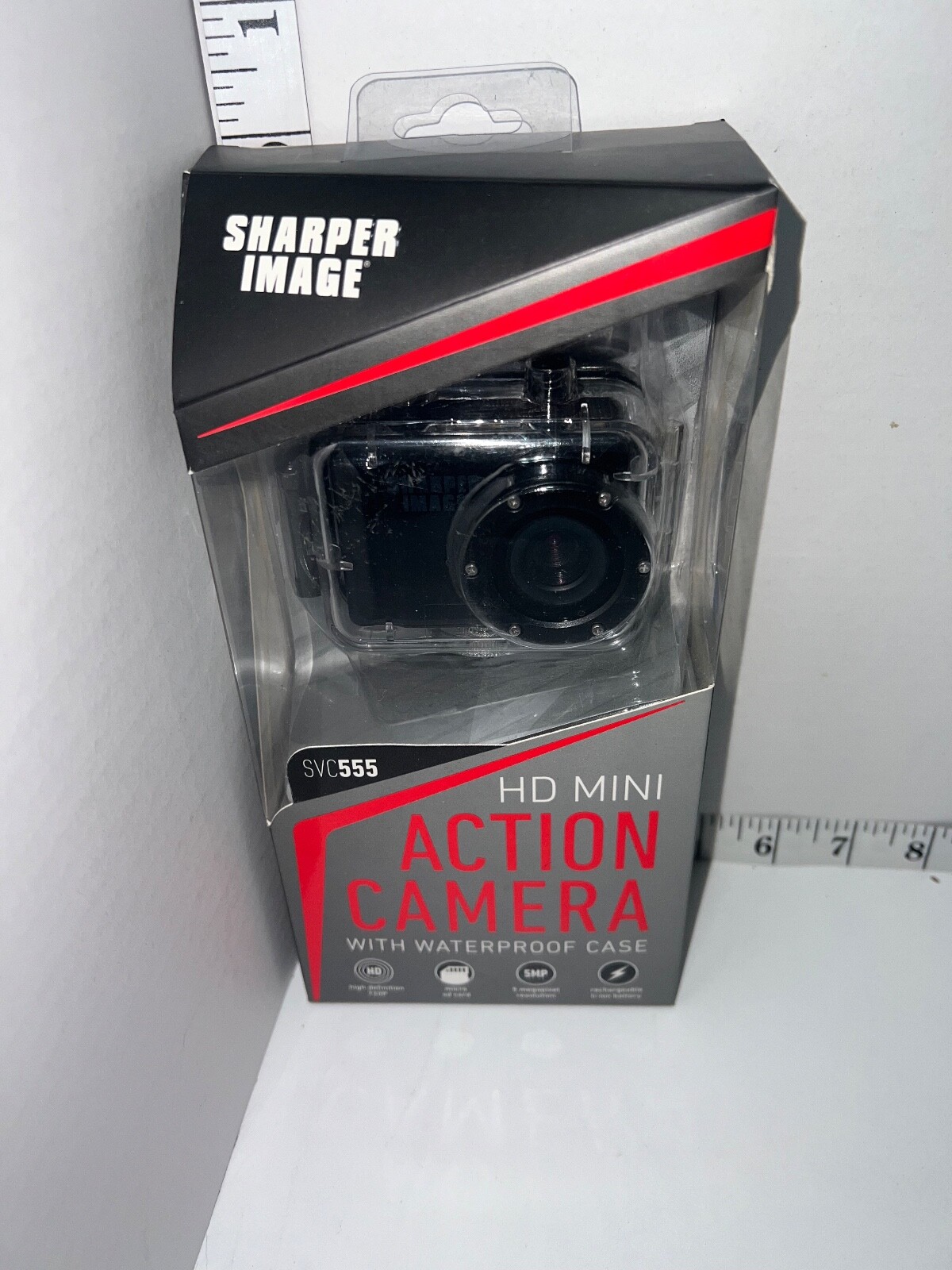 Sharper Image HD Mini Action Camera SVC555 HD 5 MP NIP waterproof case NEW