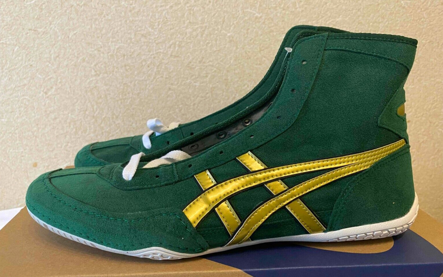 Asics Wrestling Shoes EX-EO 1083A001 Green x gold x black