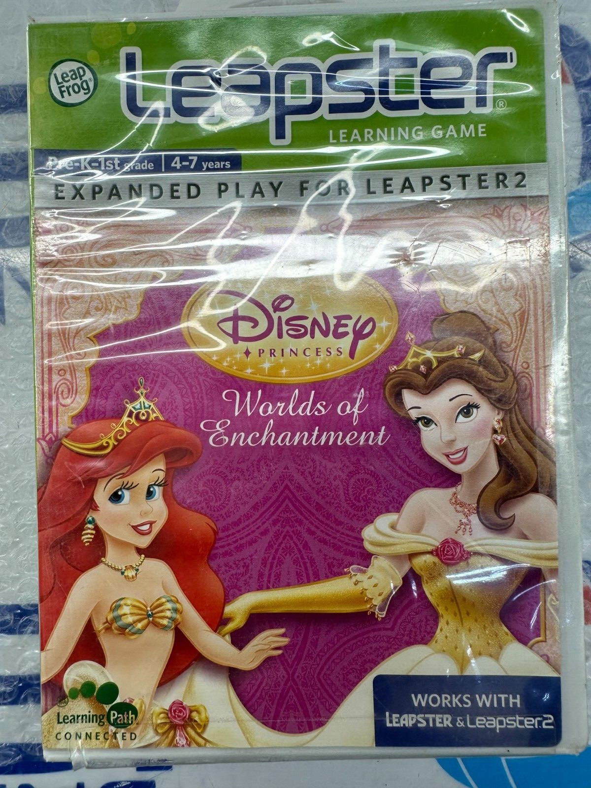 Leap Frog Leapster Disney Princess Worlds of Enchantment Game Cartridge