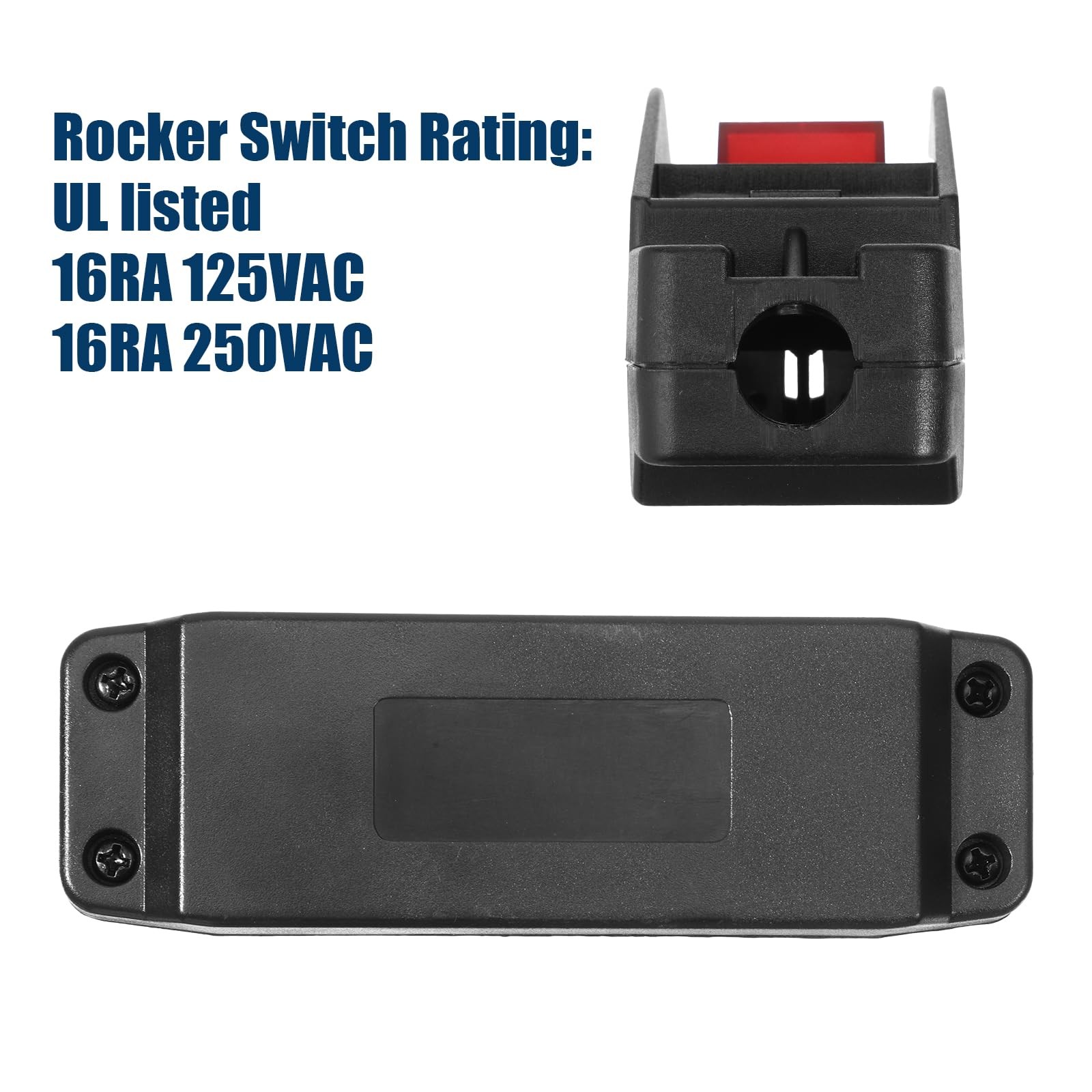 Inline Cord Switch 16A AC125V/250V Heavy Duty Button Switch