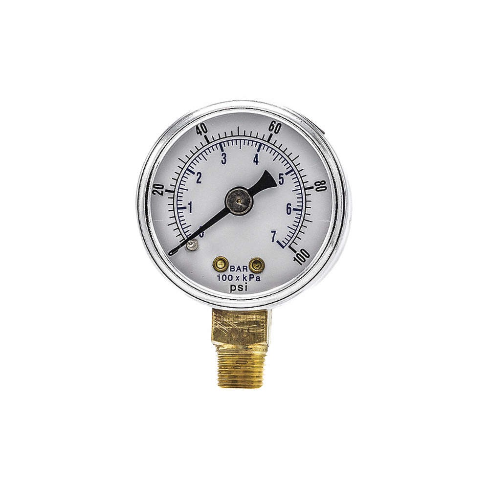 PIC GAUGES 101D-158E Pressure Gauge,Nominal 1-1/2" Dial 54XP02