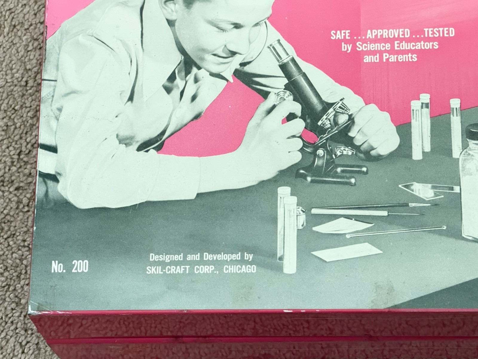 Vintage 1950s Handy Andy Mr. Wizard Combination Microscope Chemistry Set 200