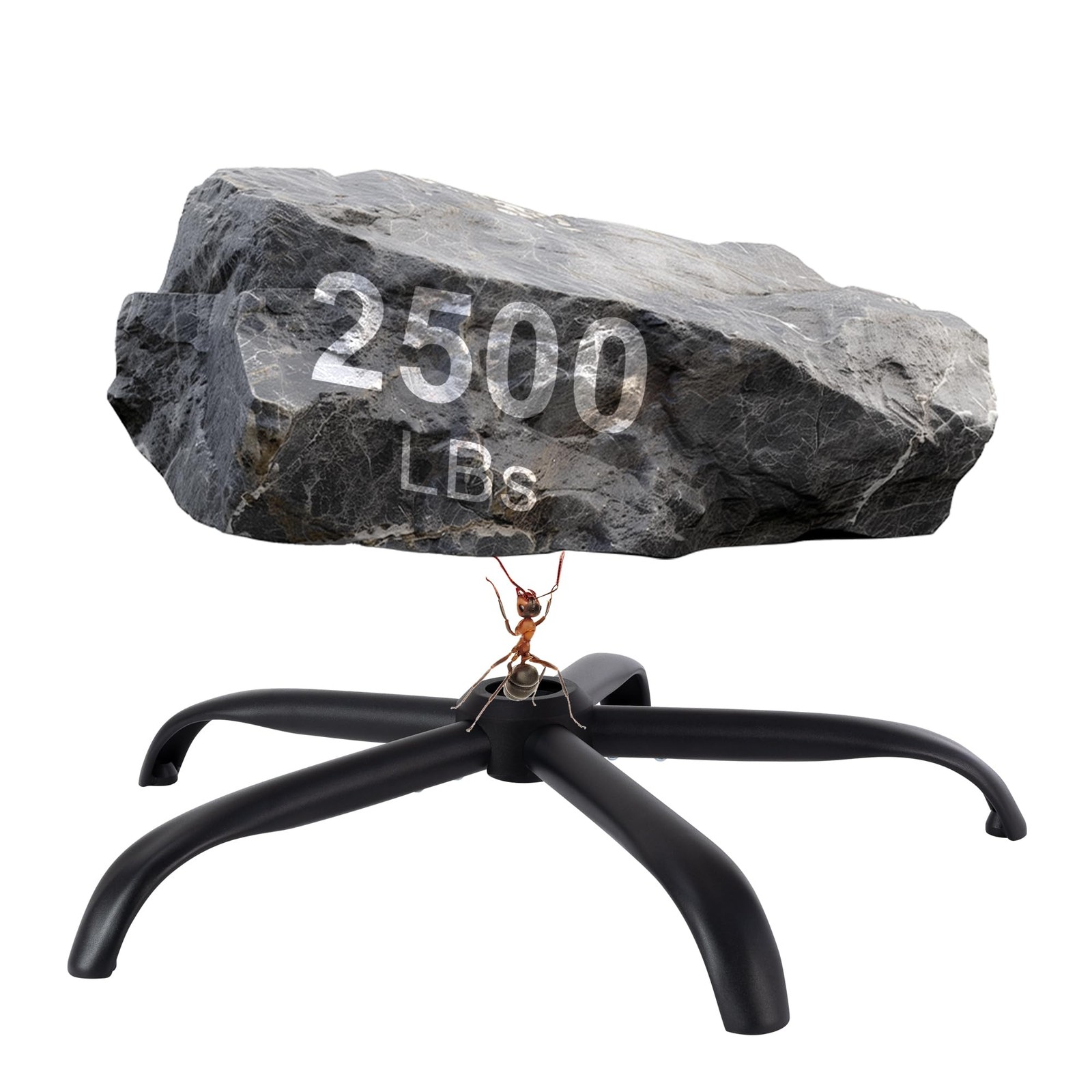 Office Chair Base with Wheels, Heavy Duty 2500LBS Metal Stool Chair Base, 28 ...