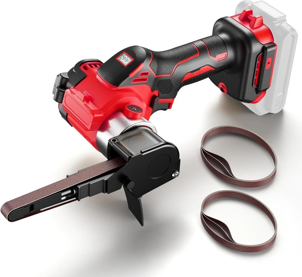 Belt Sander for Milwaukee 18V Battery, 3/8"X13" Mini Detail Sander for Metal Woo