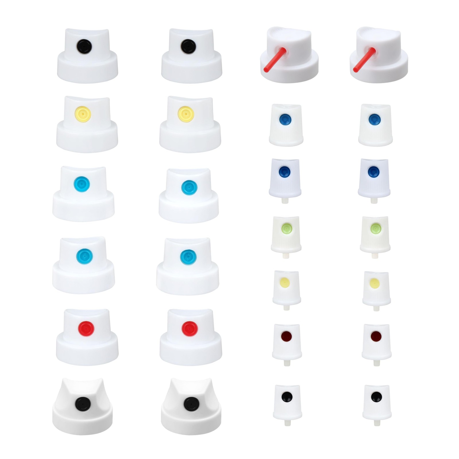 Spray Paint Nozzle Caps Set, 26 Universal Replacement Tips, Master Cap Collec...