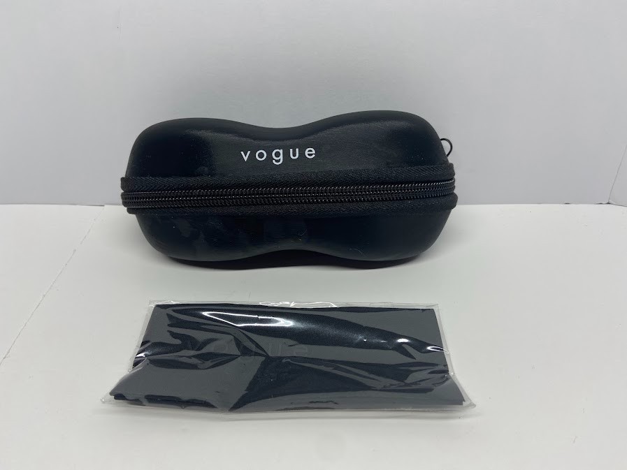 Vogue Eyeglasses Zipped Case With Cleaning Cloth Size Medium 3" High