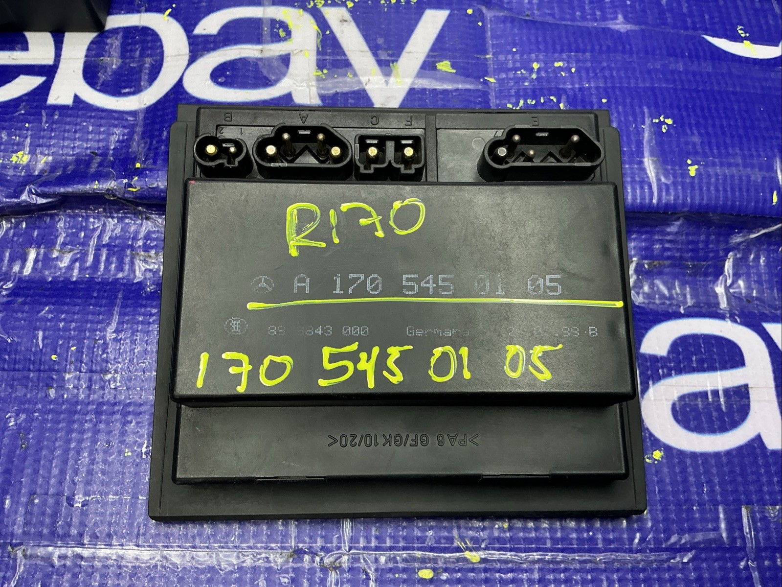 2002 MERCEDES SLK R170 320 CONVERTIBLE BCM BODY CONTROL MODULE 1705450105