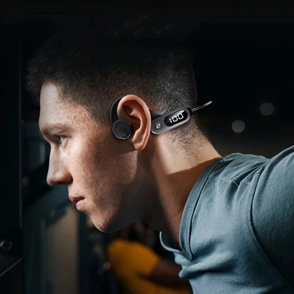 Bluetooth 5.3 Bone Conduction Headphones Wireless Outdoor Sport Headset Earbuds