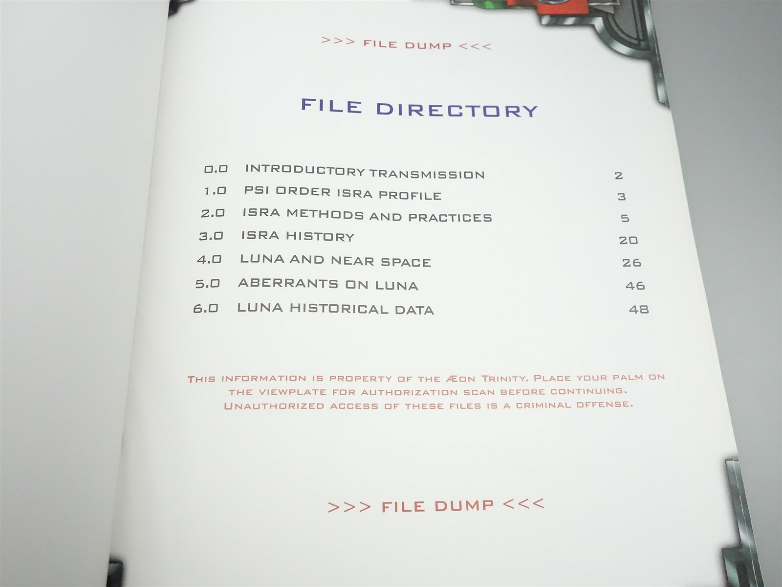 Trinity: Luna Rising - Psi Order Isra & Luna sourcebook (White Wolf)