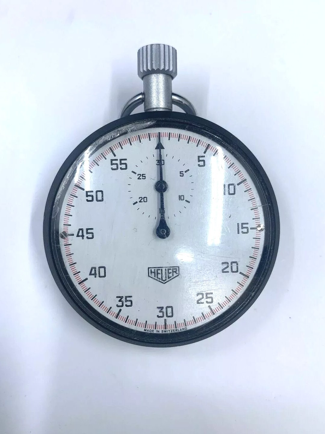 Tag Heuer Stopwatch Scratch Chip On Edge Of Crystal