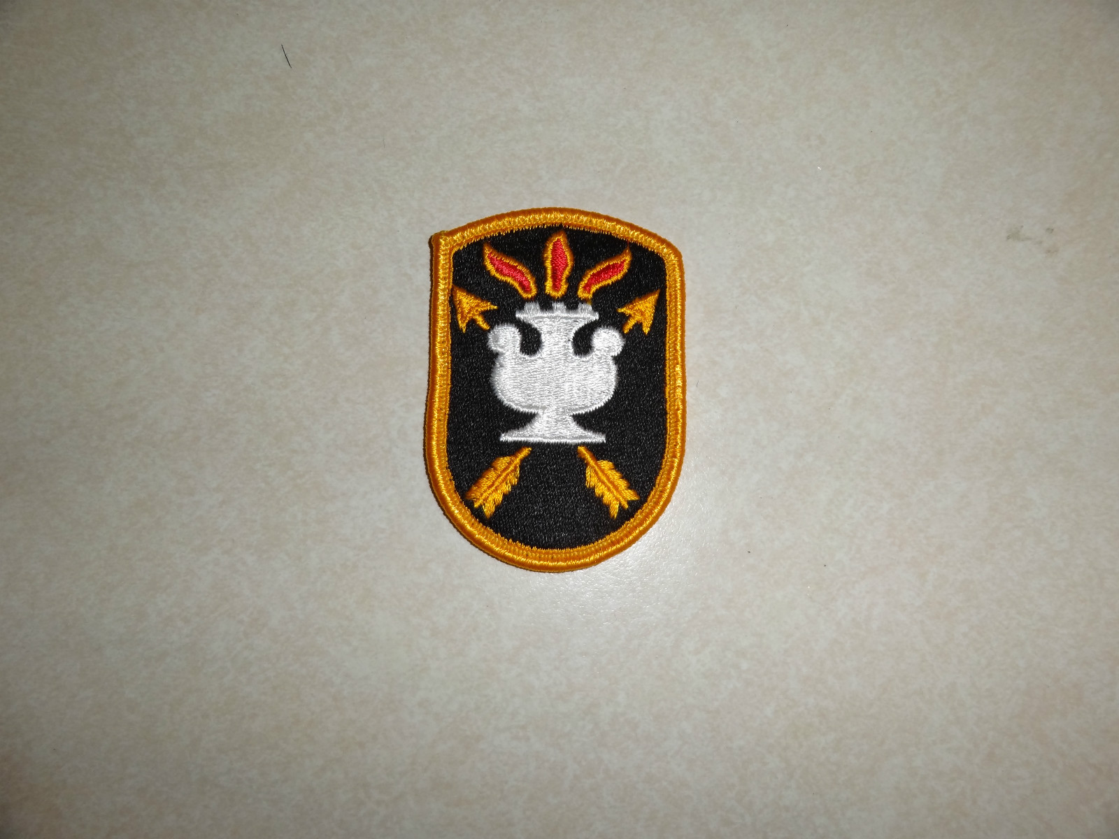 PATCH MILITARY US ARMY JFK SPECIAL WARFARE CENTER COLORED SEW ON JFKSWCS
