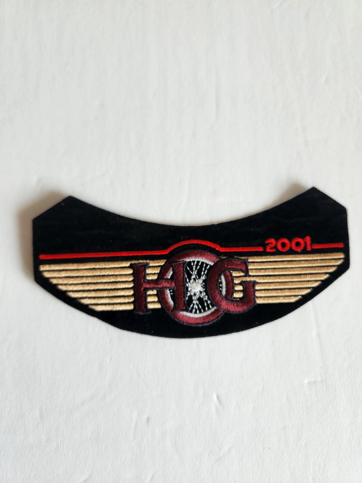 Vtg 2001 Harley Davidson HOG Patch Vest Rocker Style Motorcycle Embroidered