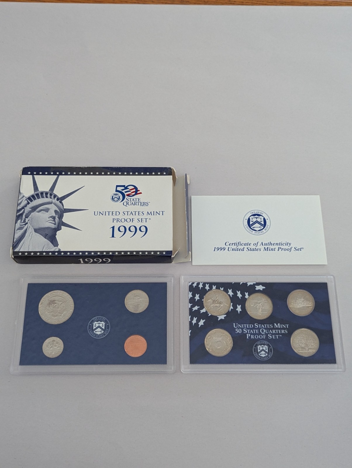 1999 United States Mint Proof Set complete in Mint Box w/ COA