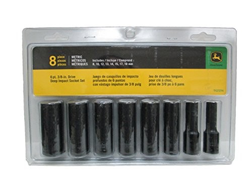 John Deere Metric Deep Impact Socket 8 Piece Set - TY27274