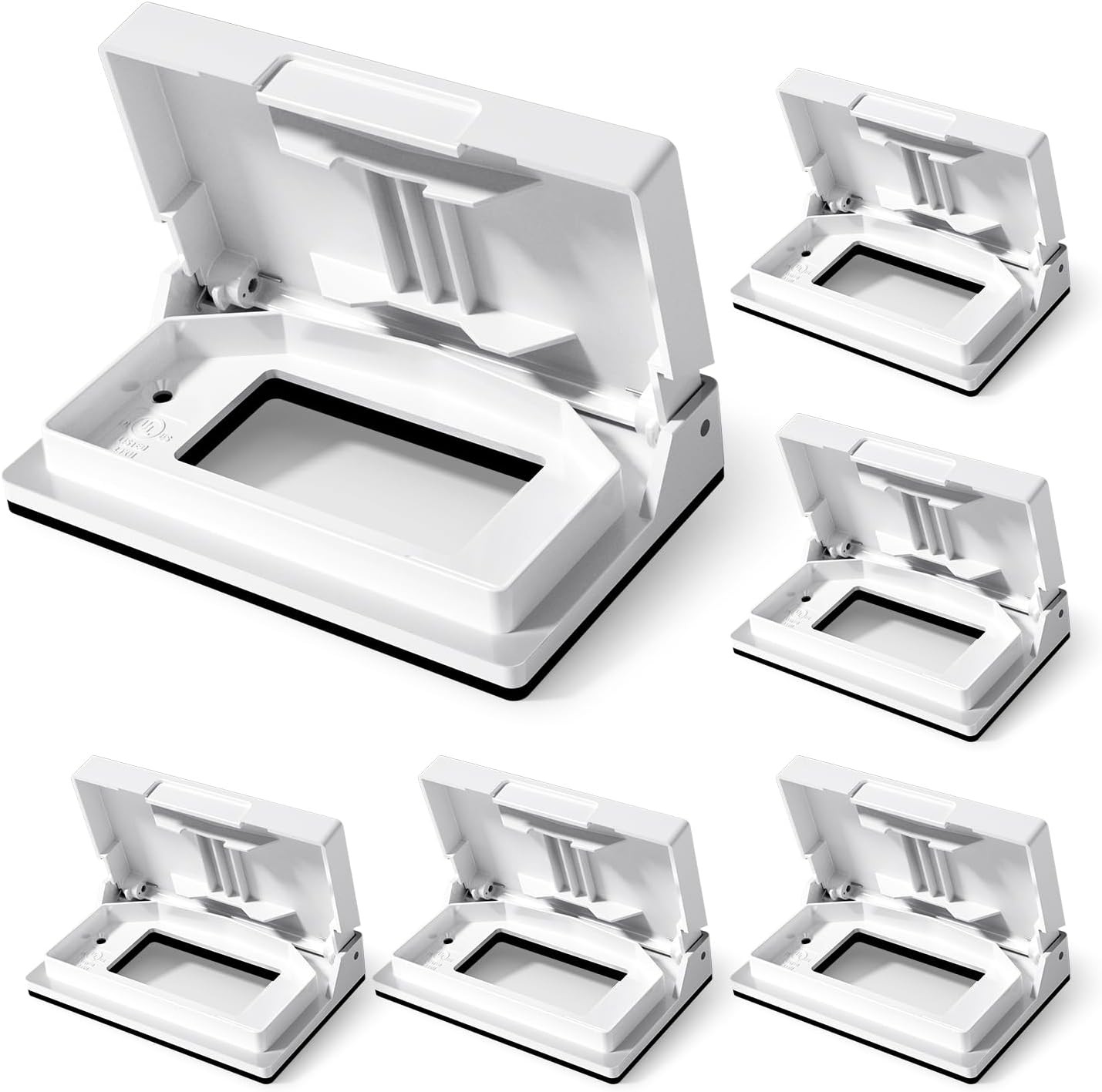 ELEGRP Horizontal Outdoor Cover for Decotative Receptacles, Weatherproof Wall Pl