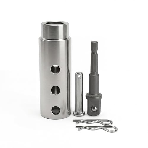 Trailer Jack Drill Adapter - 1 Inch Drive Shaft Compatible | Stainless Steel