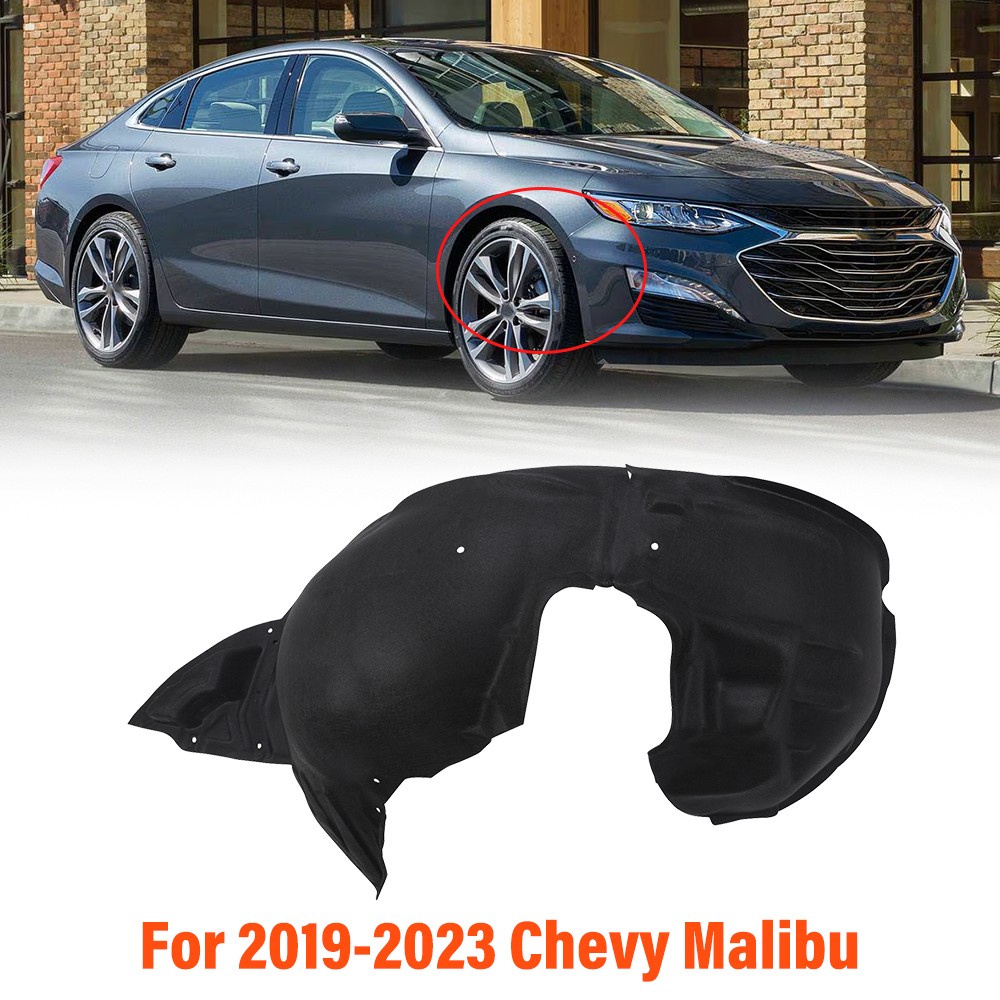 Front Passenger Side Fender Liner For 2019-2023 Chevrolet Malibu Direct fit