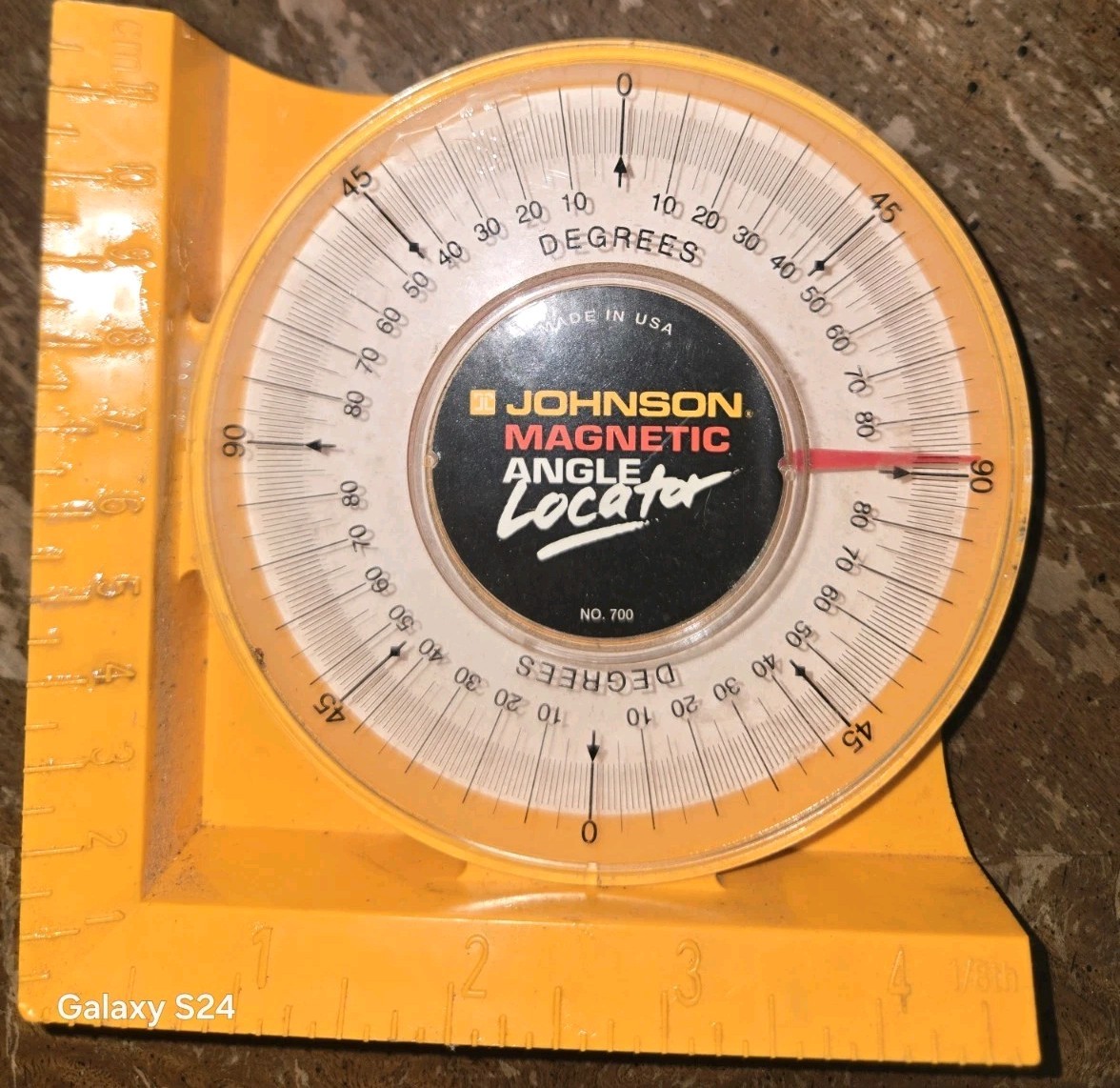 Magnetic Protractor And Angle Locator MFG 700 By Johnson for Satellite Dish Inst