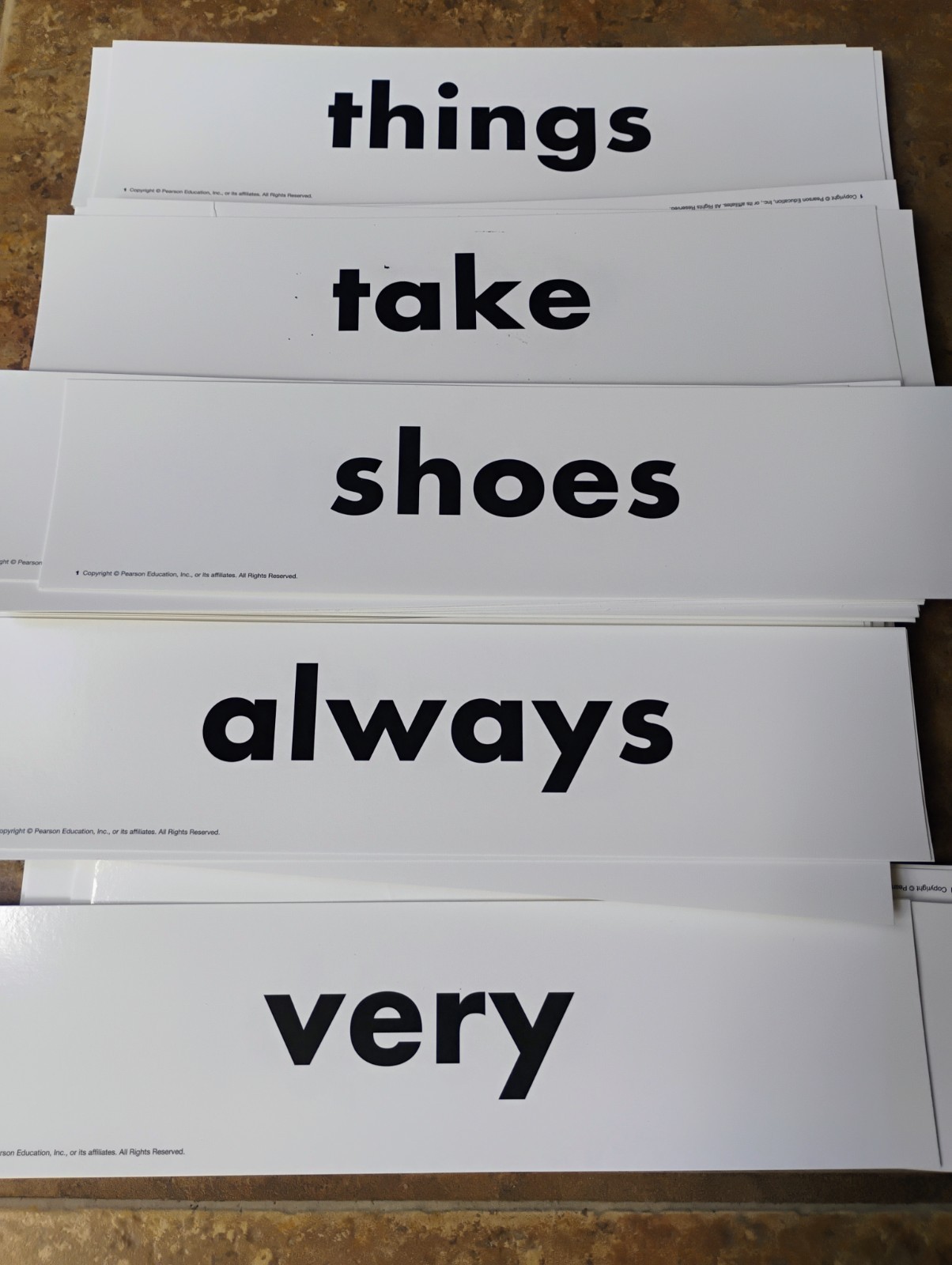 Pearson Education Sight Word Educational Cards Lot ReadyGEN