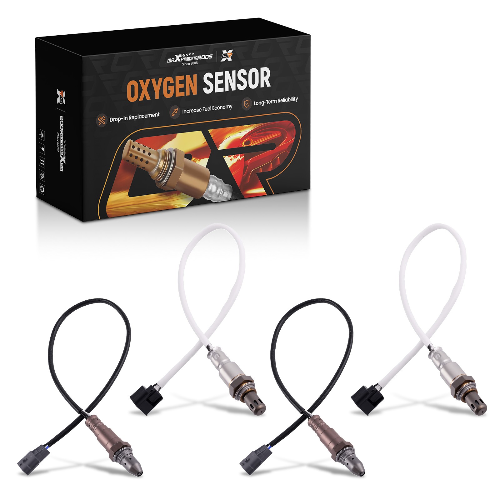 4pcs Up & Downstream 02 Oxygen O2 Sensor  For INFINITI Q50 3.7L V6 2014-2017