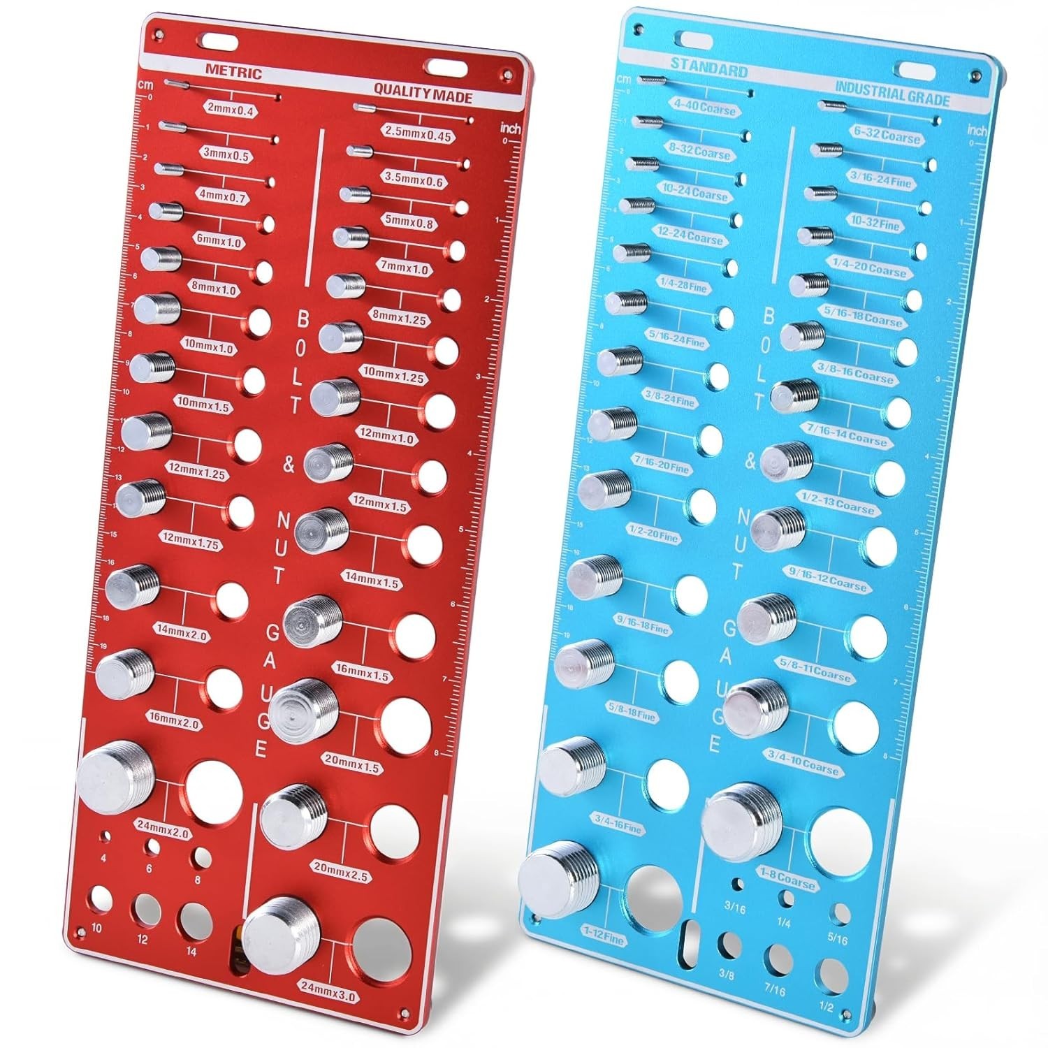 62 Nut and Bolt Size Finder & Thread Checker, Nut and Bolt Thread Checker​ Ki...