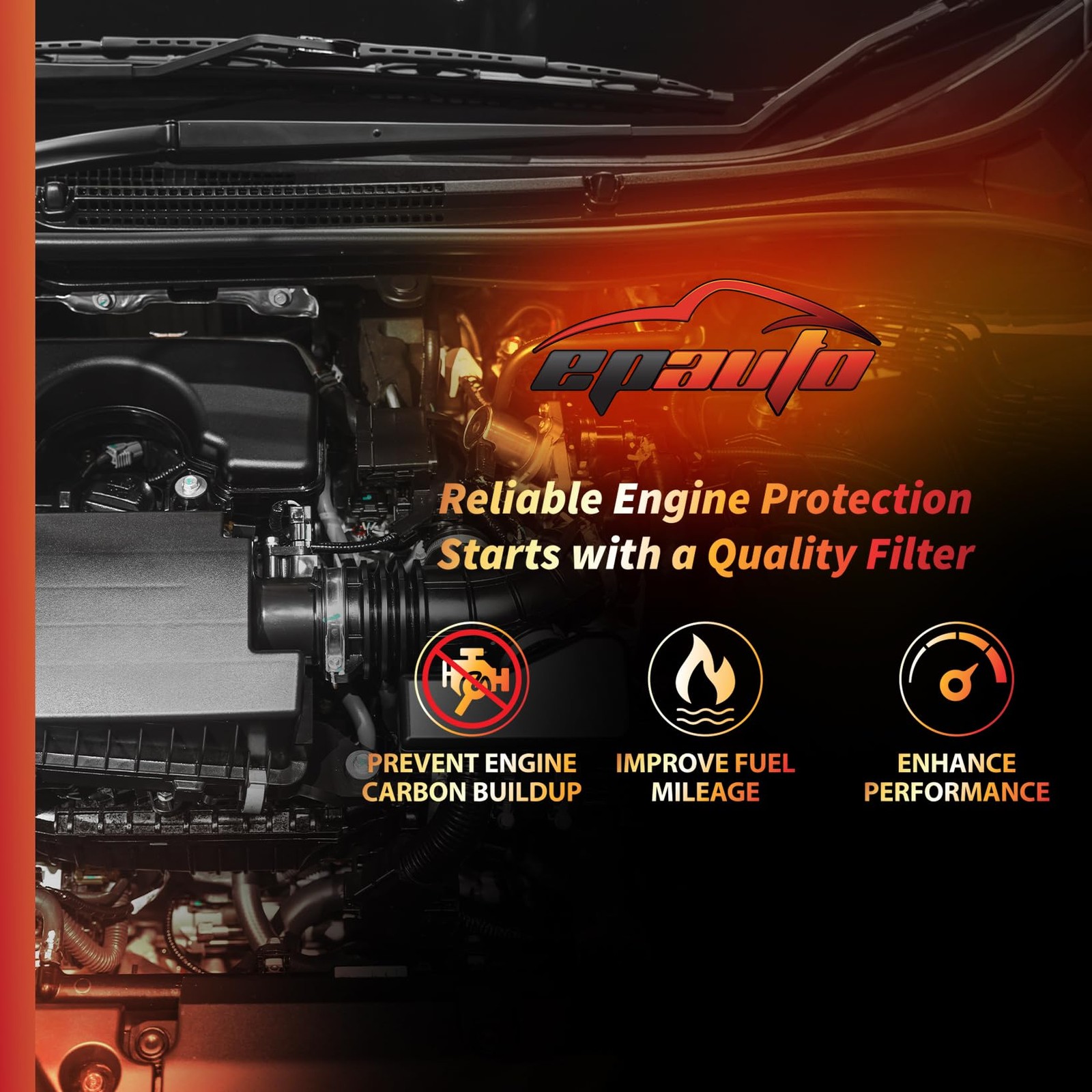 EPAuto GP295 (CA12295) Engine Air Filter Replacement for Subaru Crosstrek,...