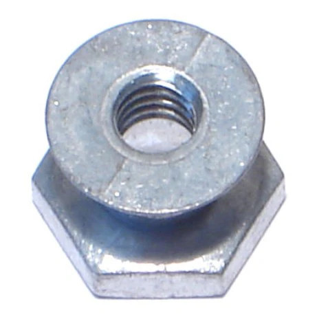 1/4"-20 Cast Zinc Coarse Thread Breakaway Nuts (10 pcs.)