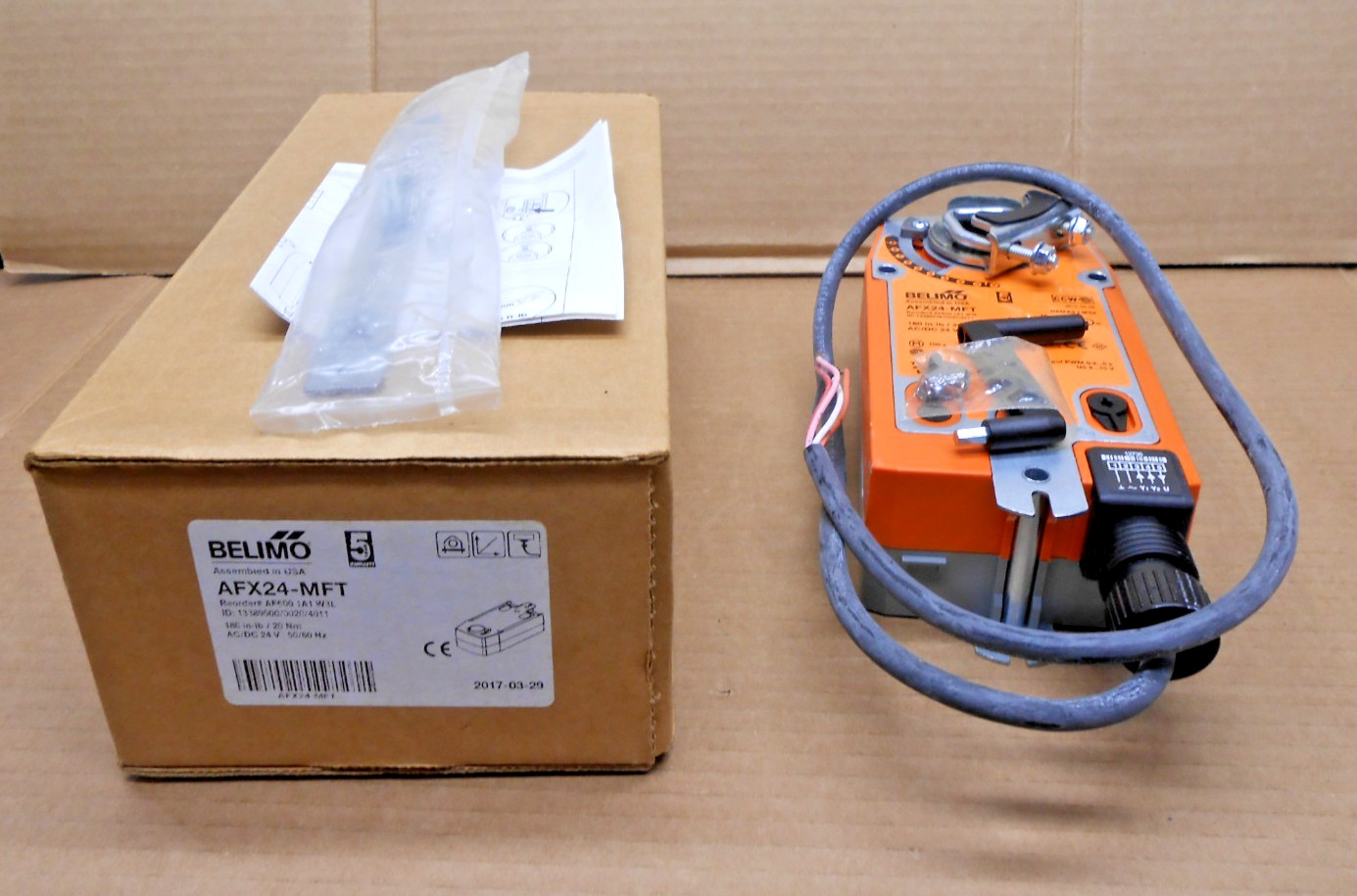 NEW BELIMO AFX24-MFT SPRING RETURN DAMPER ACTUATOR 180 IN-LB 24VAC 20NM